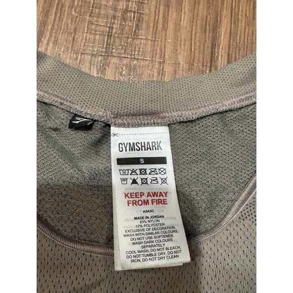 Gymshark Men's Small Apex Slim Fit Sport Seamless Tank Top Grey Workout - Picture 5 of 5